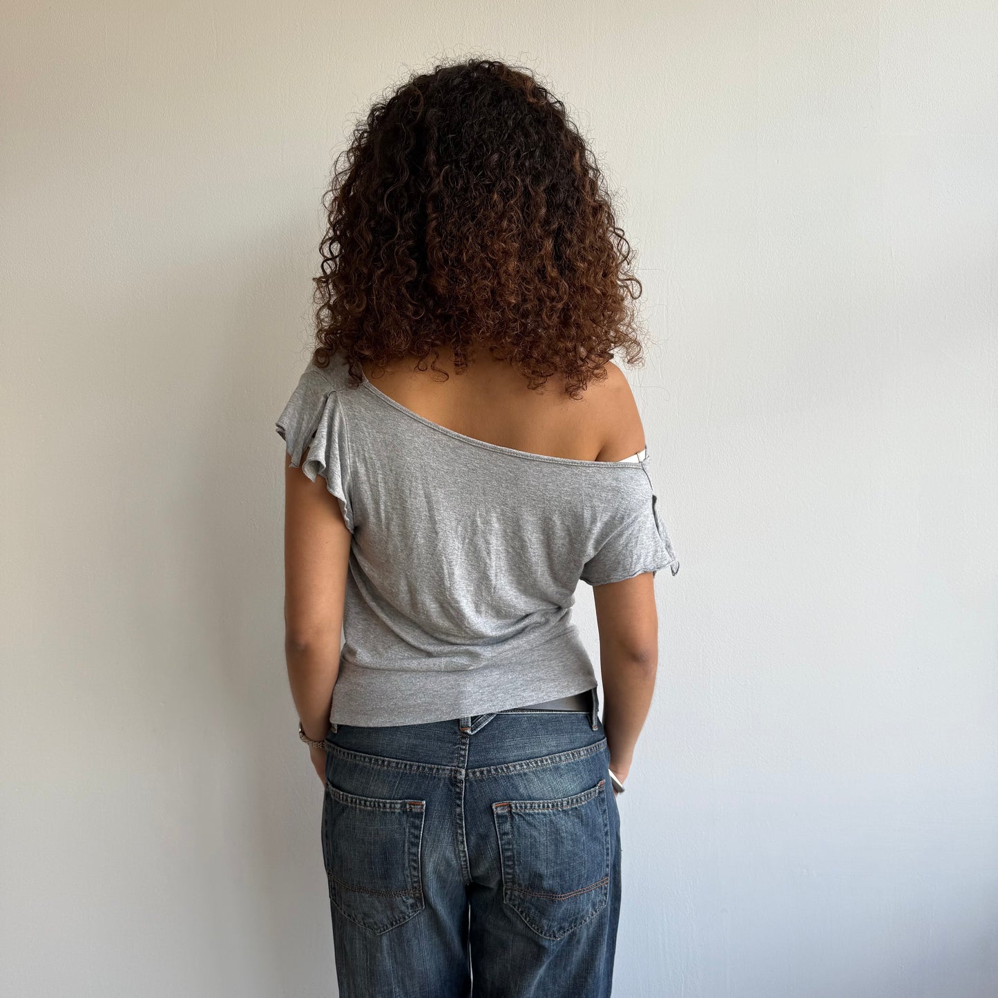 Grey slouchy t-shirt - Size S-M