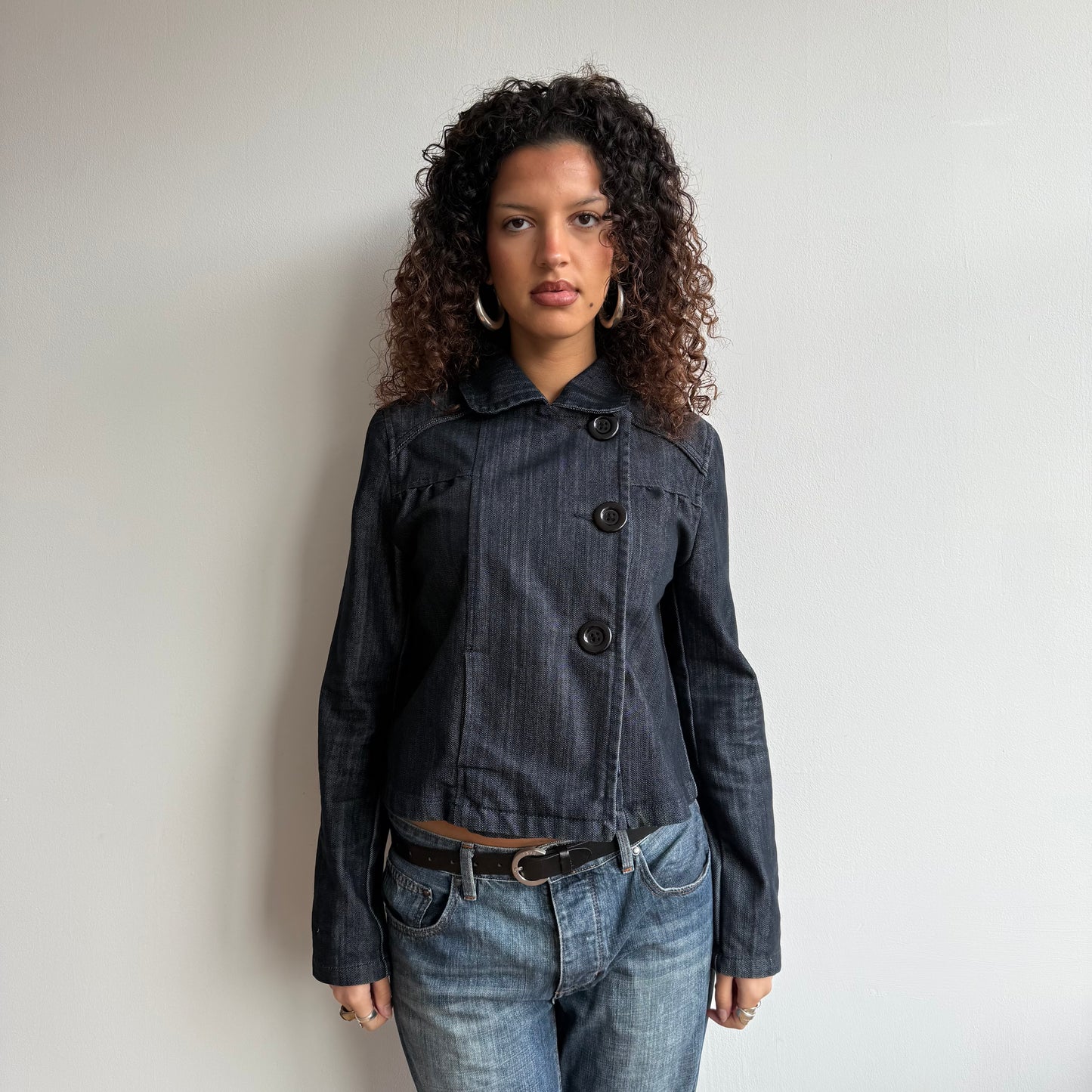 Denim peacoat - Size M