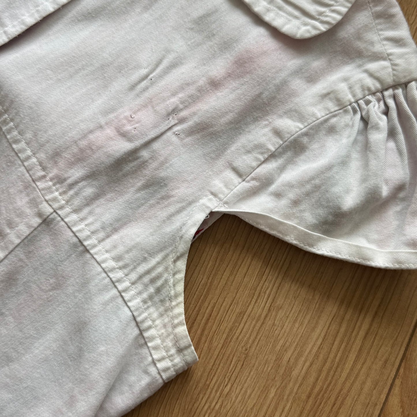 White short sleeve peacoat - Size S