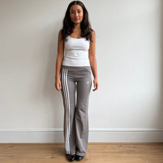 Adidas taupe wide leg yoga pants - Size S