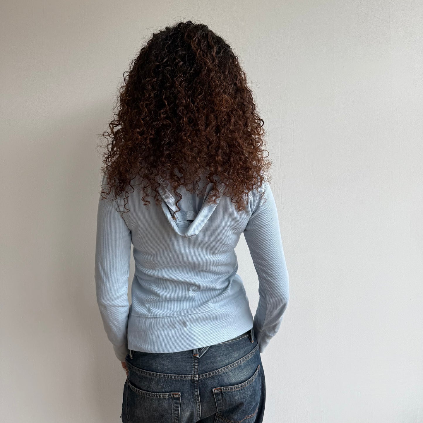 Blue hooded top - Size S/M