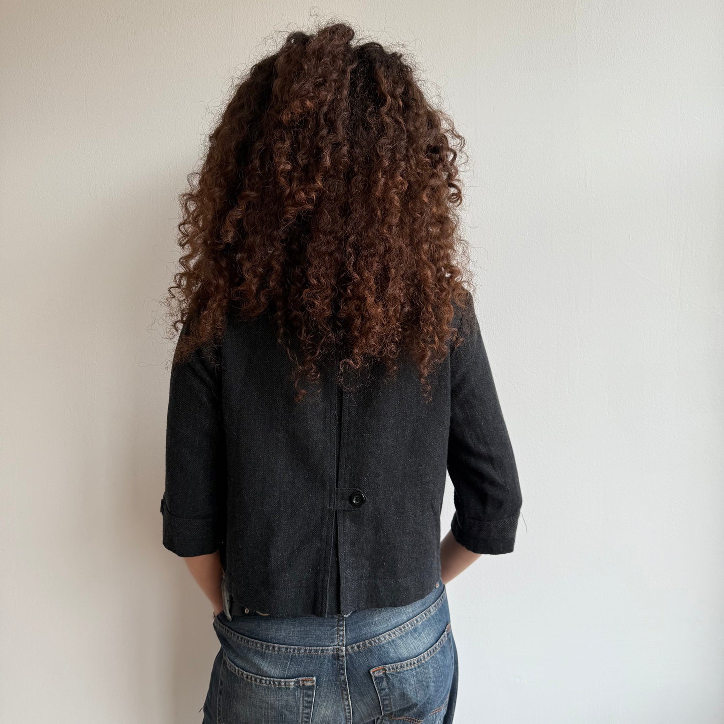 Charcoal peacoat - Size S/M