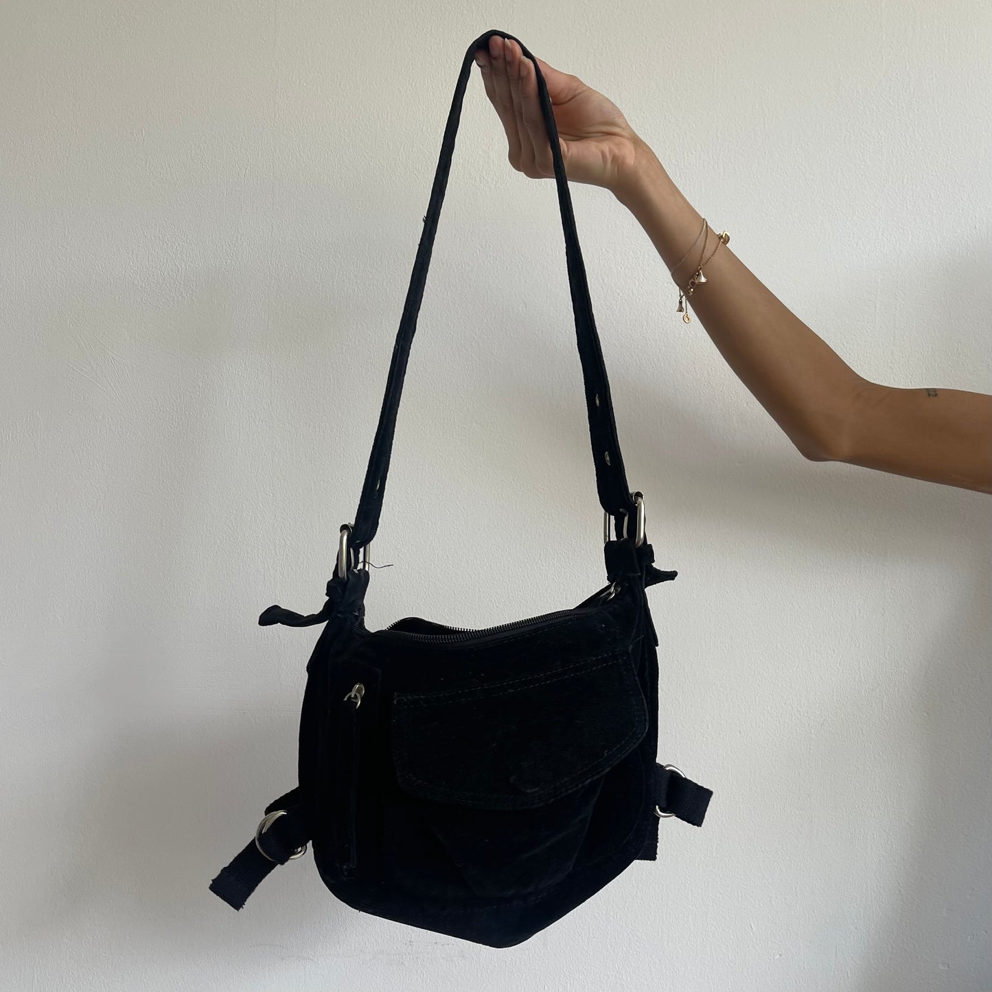 Black buckle bag - OS