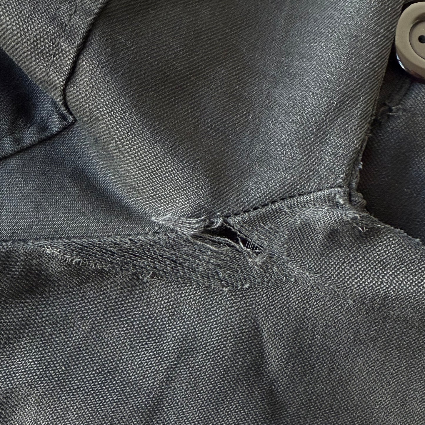 Black denim peacoat - Size S + M + L