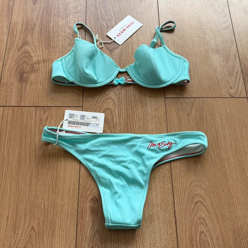 BNWT Miss Sixty turquoise Bikini - Size S
