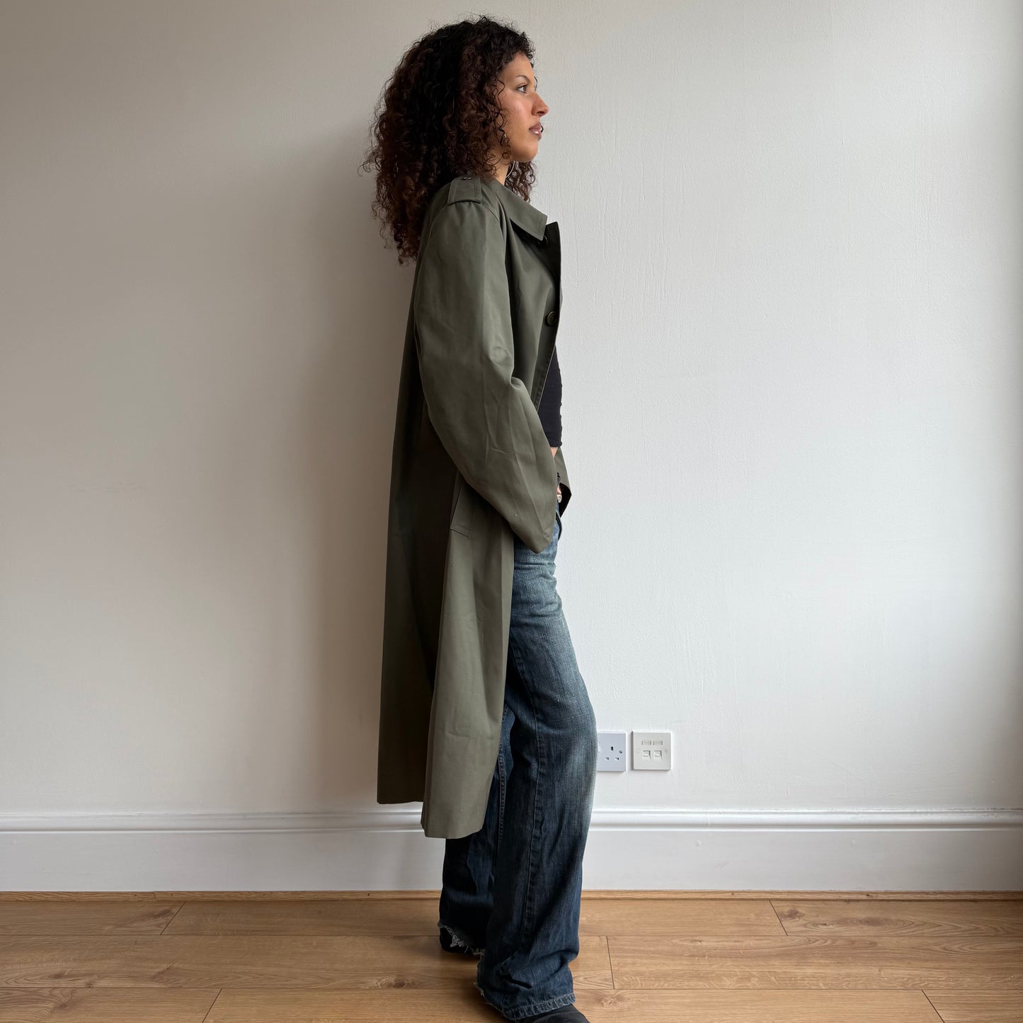 Khaki trench coat - Size L