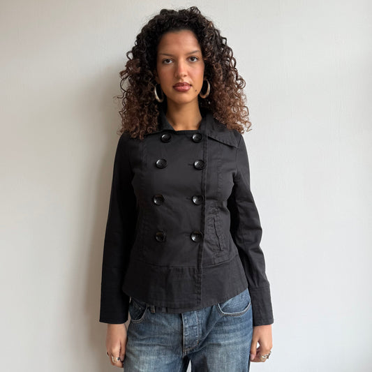Black peacoat - Size S