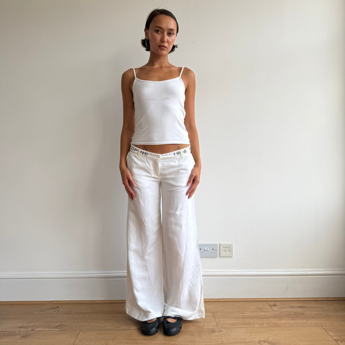 Cop Copine white linen trousers - Size M