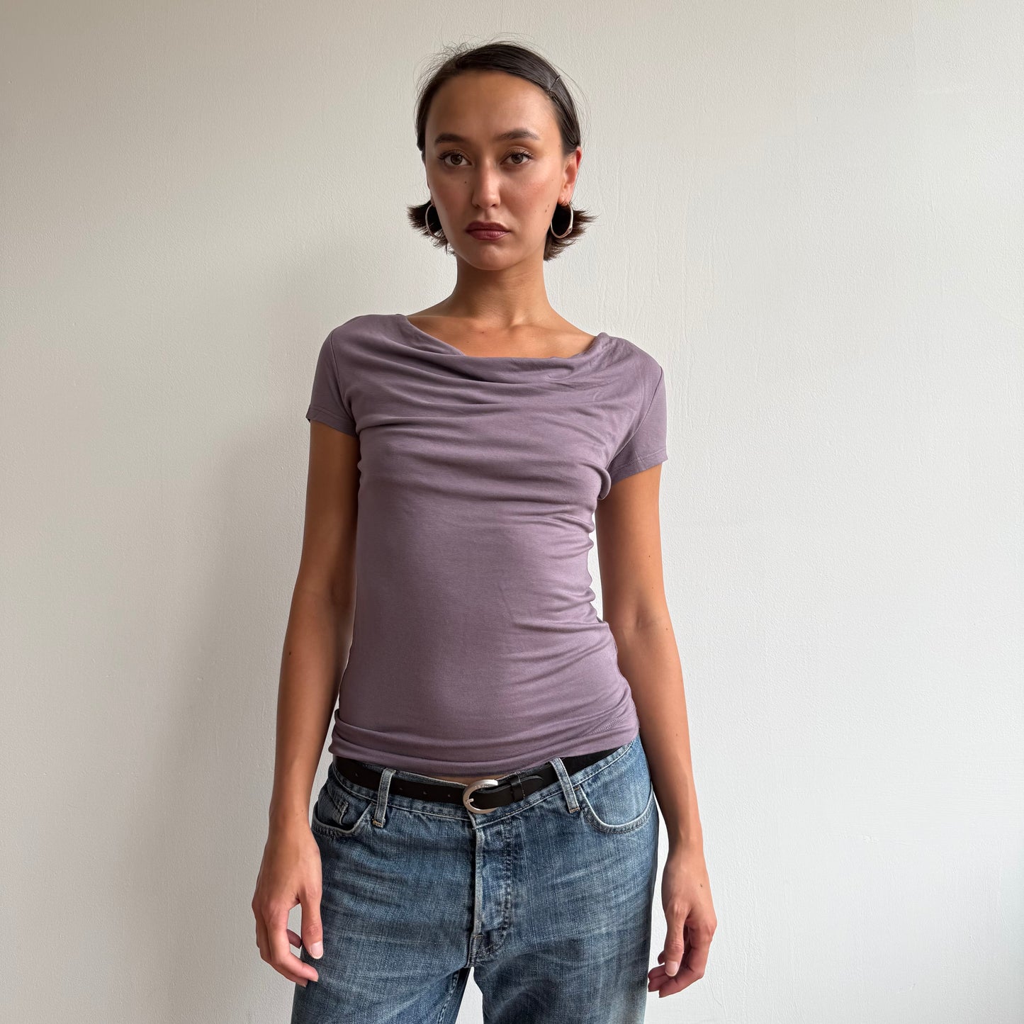 Mauve slouchy T-shirt - Size S
