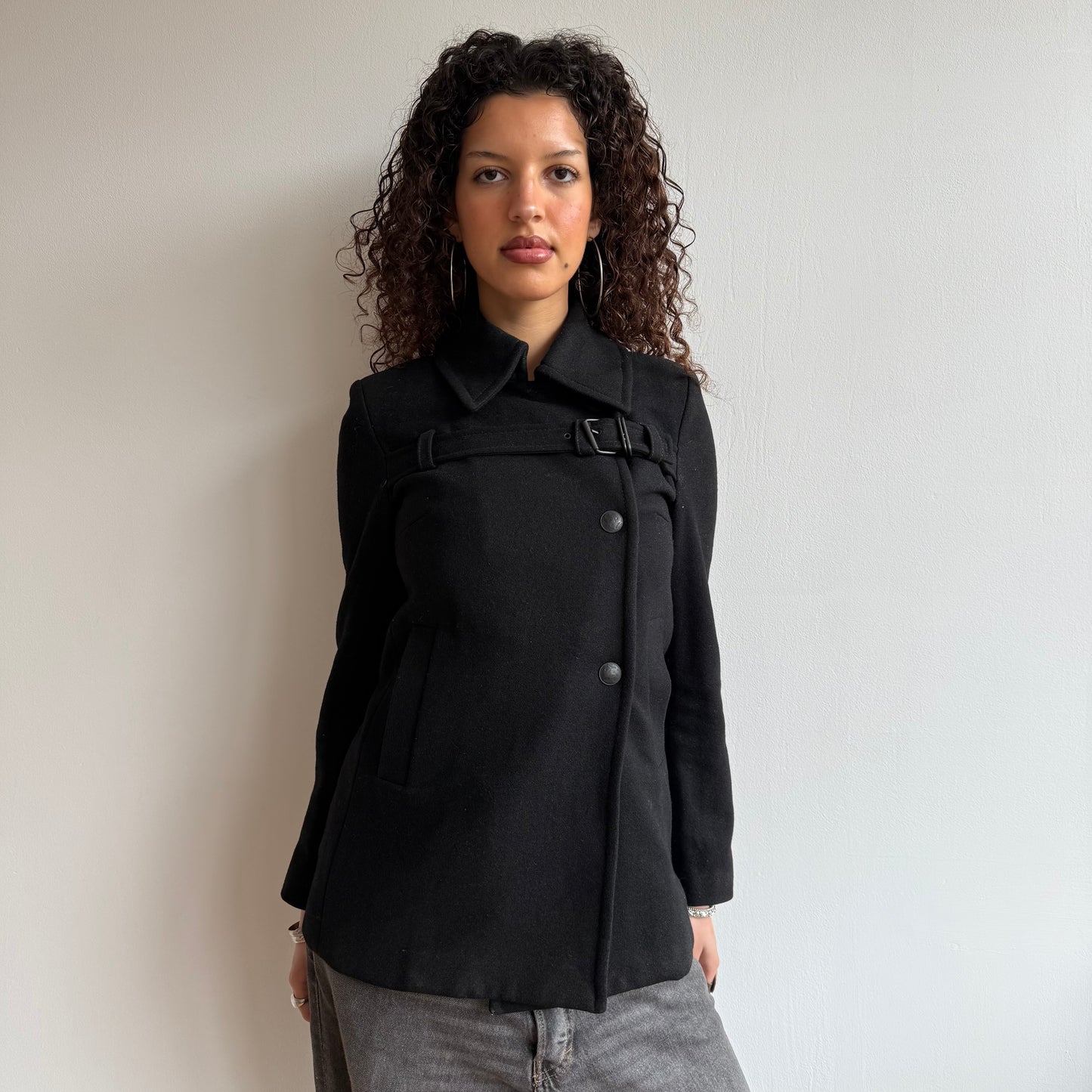 Cop Copine buckle peacoat - Size S