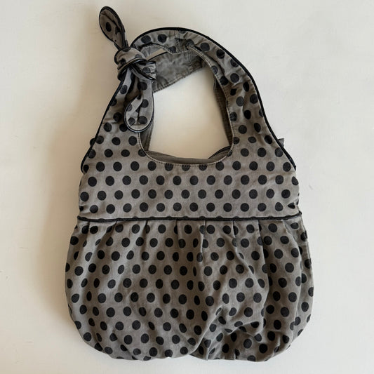 Khaki polka dot bag - OS