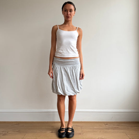 Grey midi bubble skirt - Size S