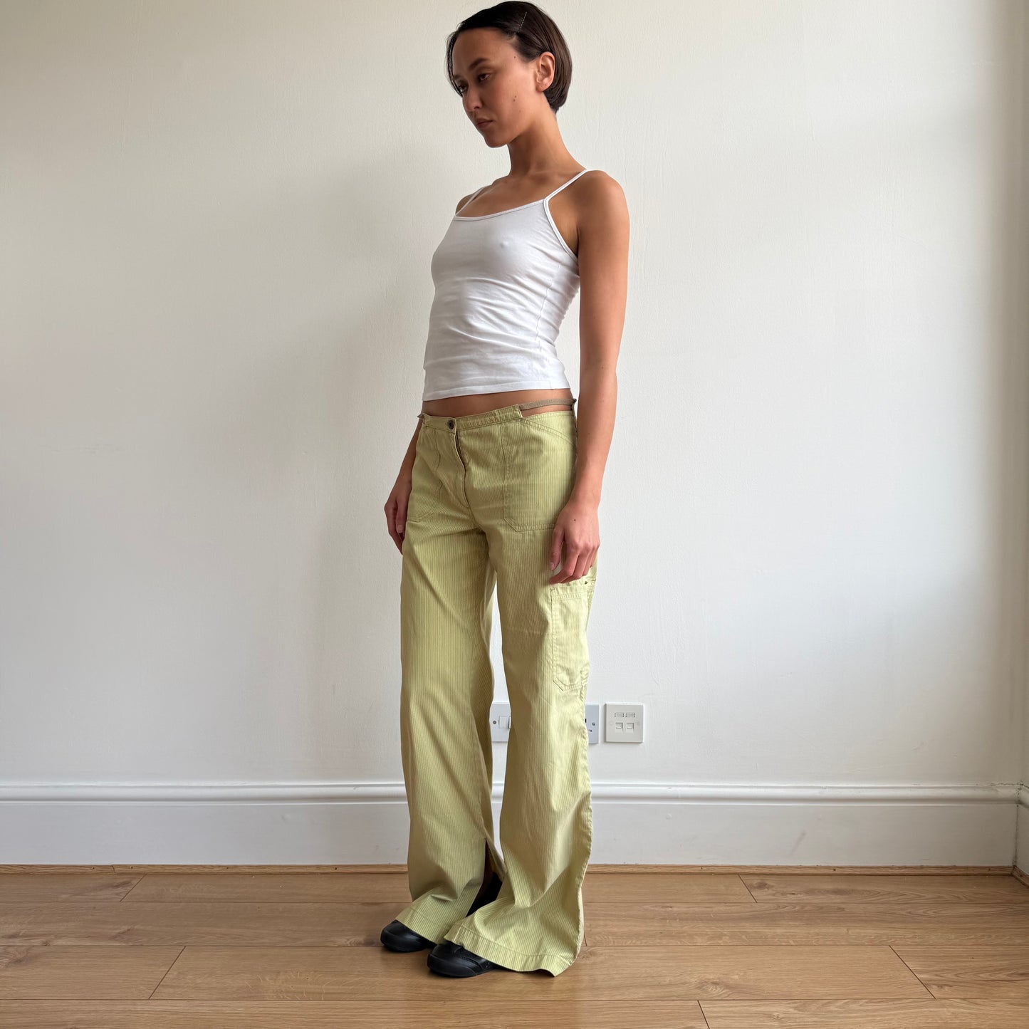 Cop Copine green stripe trousers - Size M