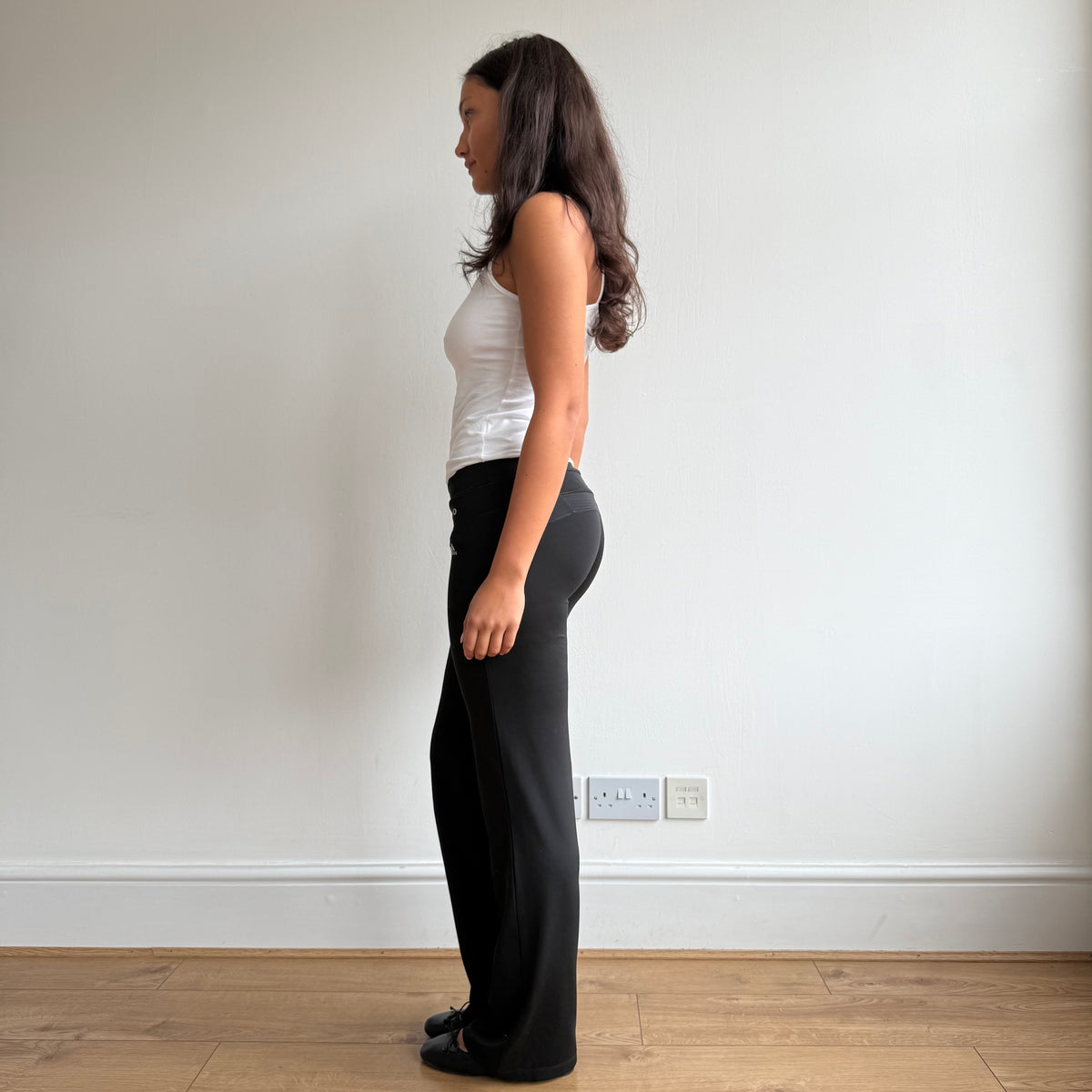 Adidas black 3-stripe yoga pants - Size XS/S