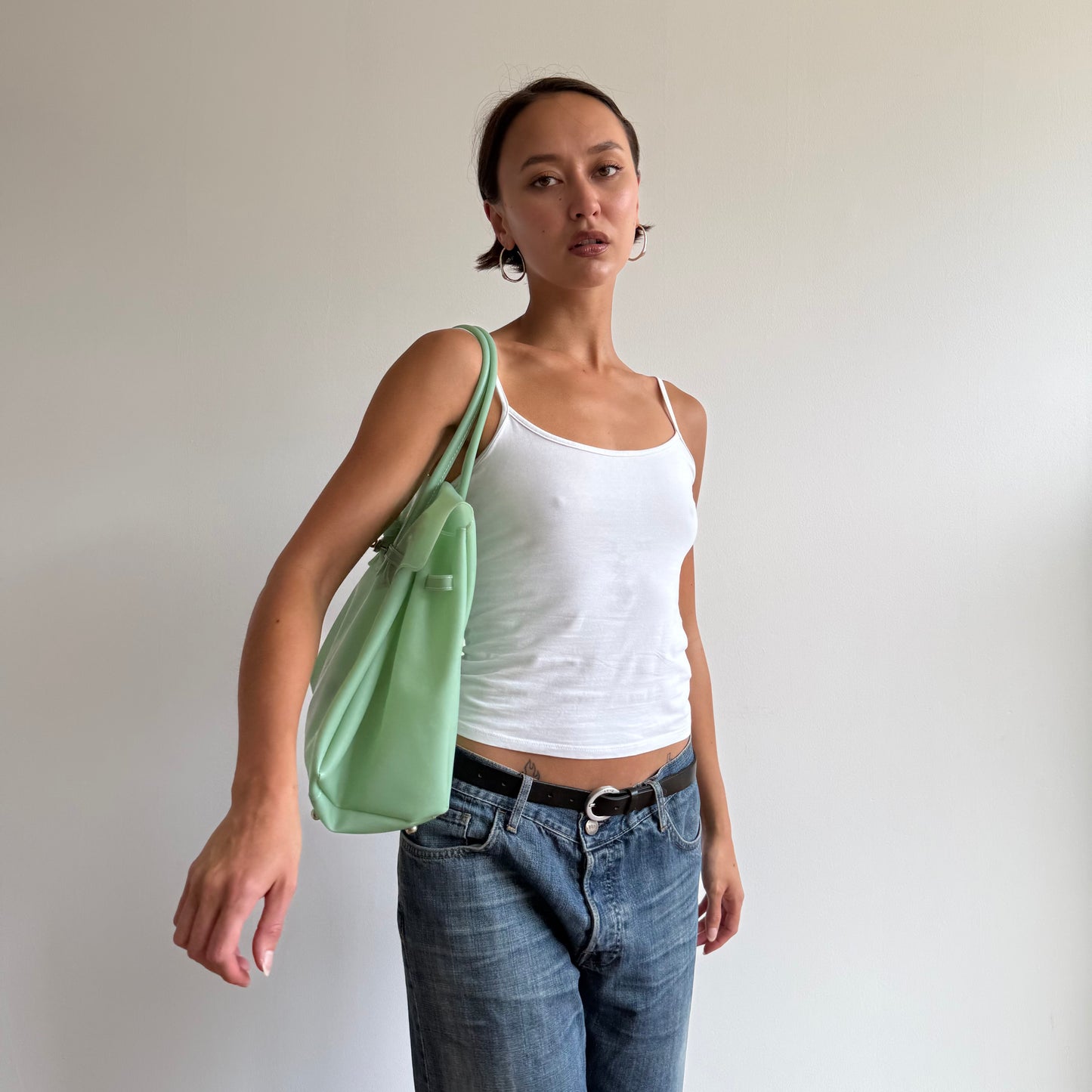 Mint jelly ‘firkin’ bag - One Size