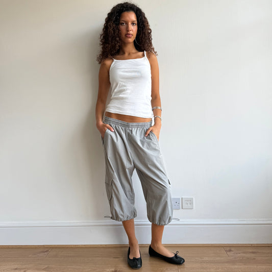 Grey Adidas capris - Size M