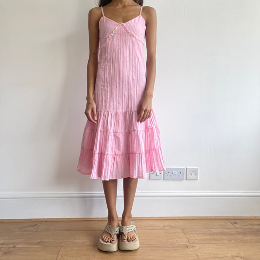 Pink crinkle fairy dress - Size XS