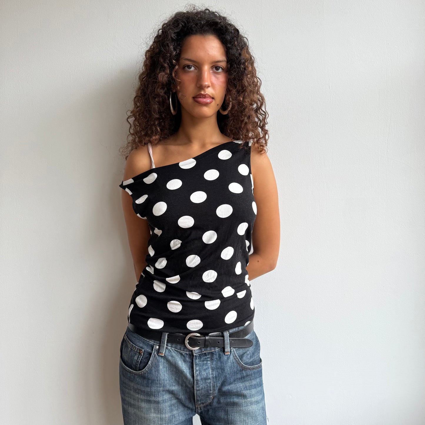 Large polka dot top - Size L