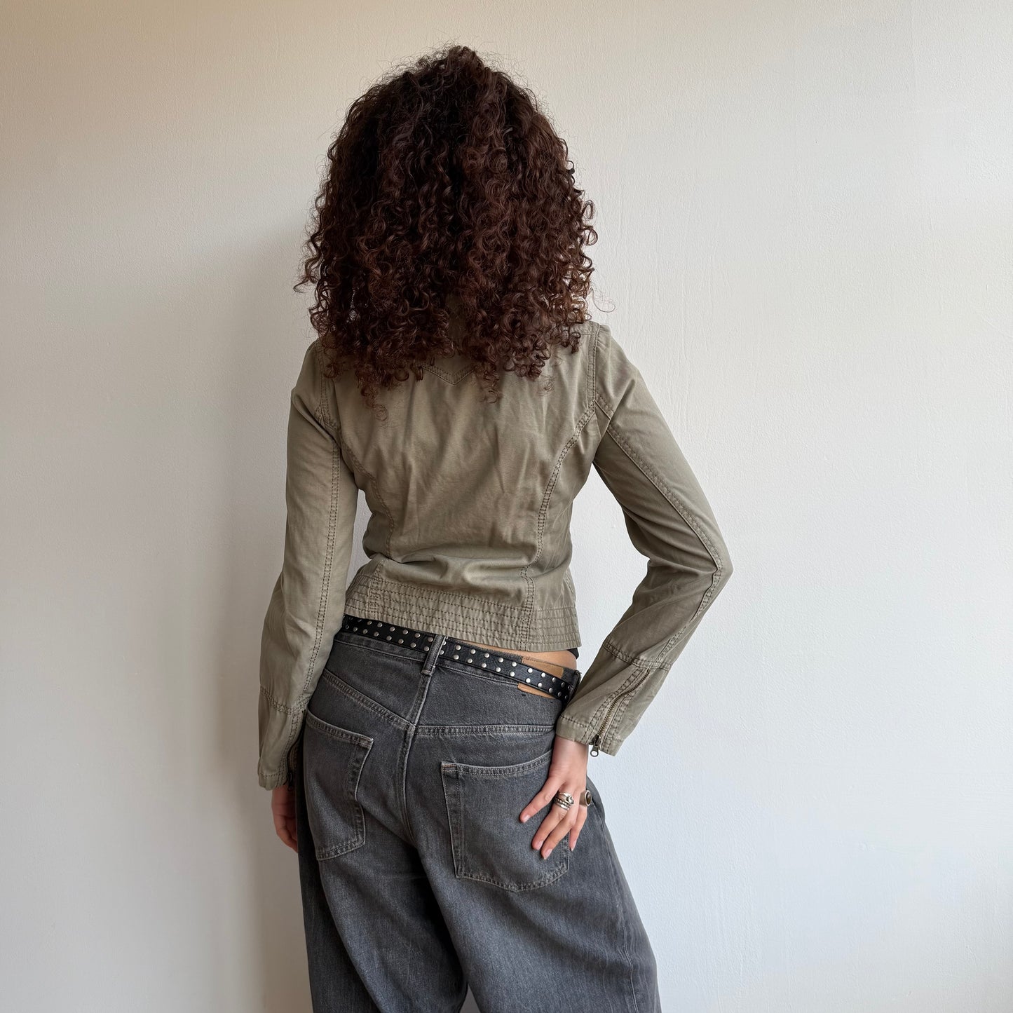 Khaki cargo jacket - Size S