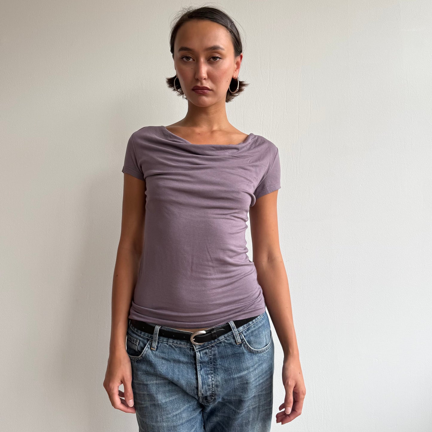 Mauve slouchy T-shirt - Size S