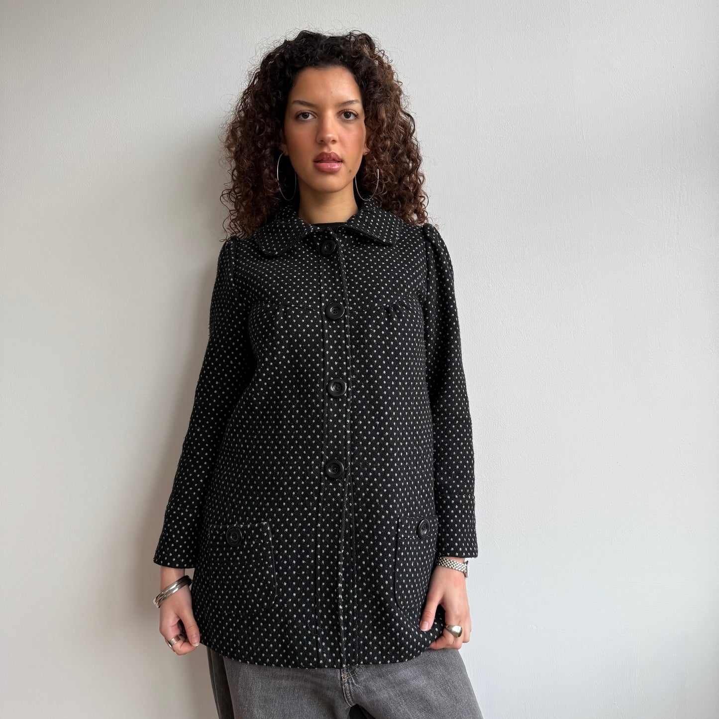 Polka dot coat - Size XS + S