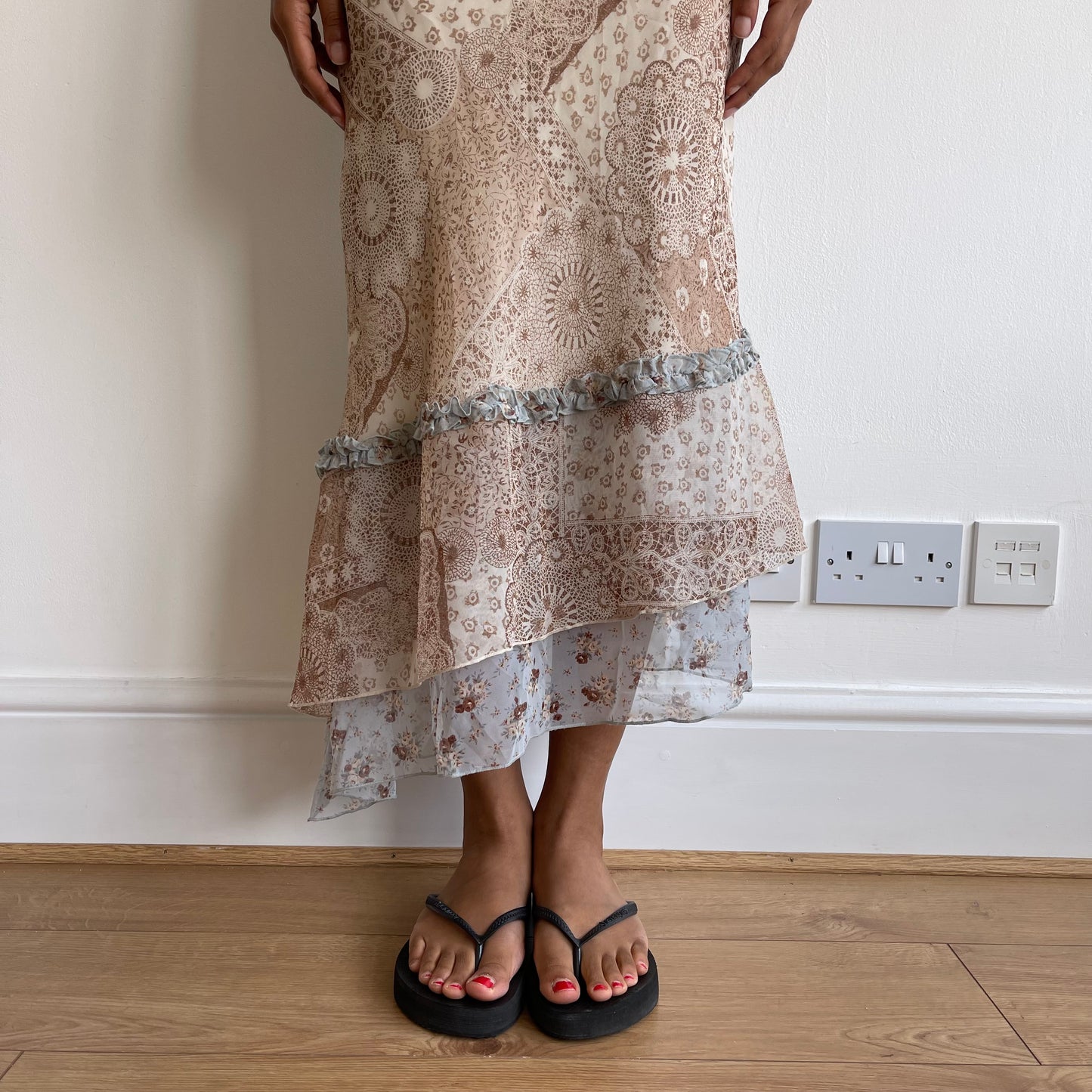 Paisley midi skirt - Size S