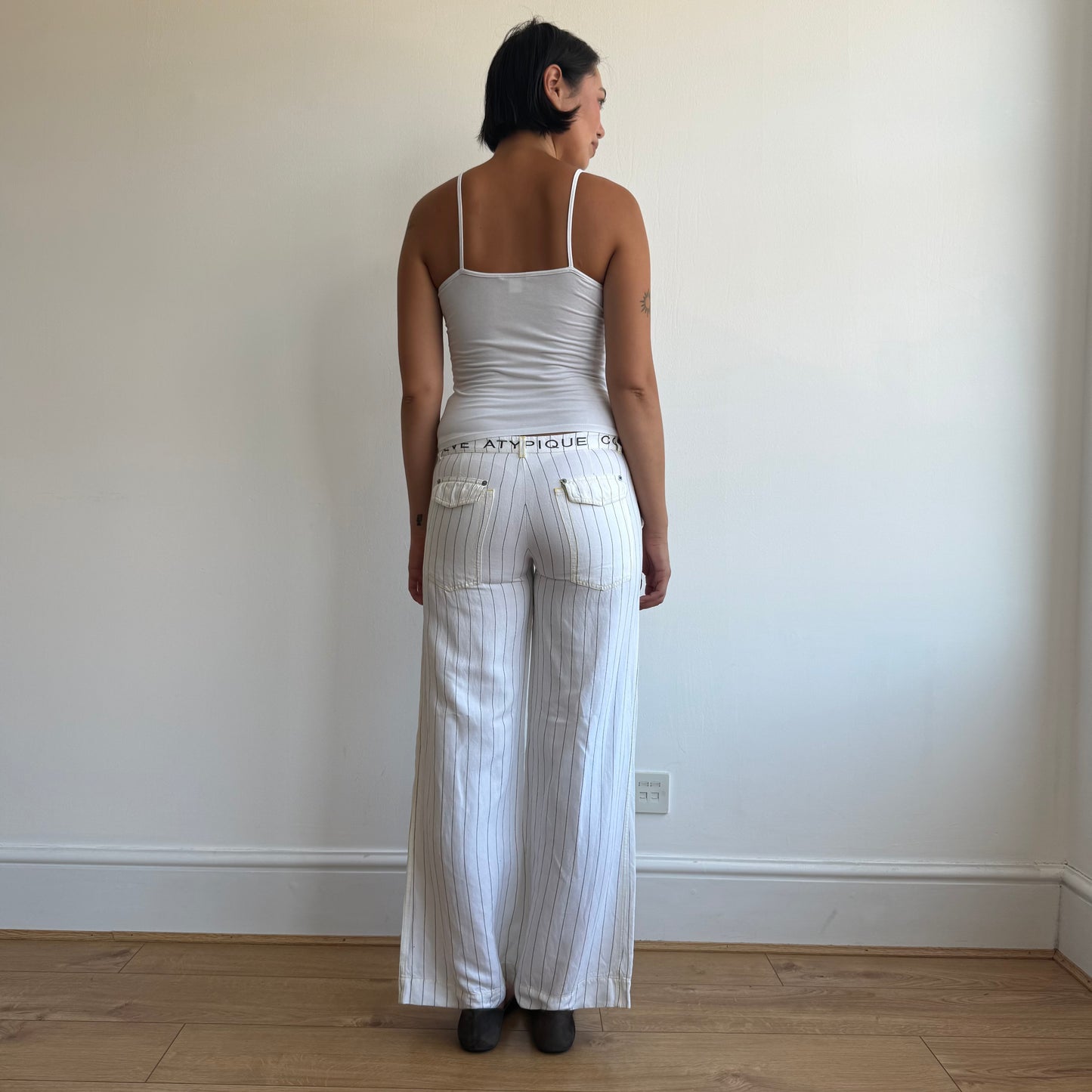 Cop Copine pinstripe linen trousers - Size S