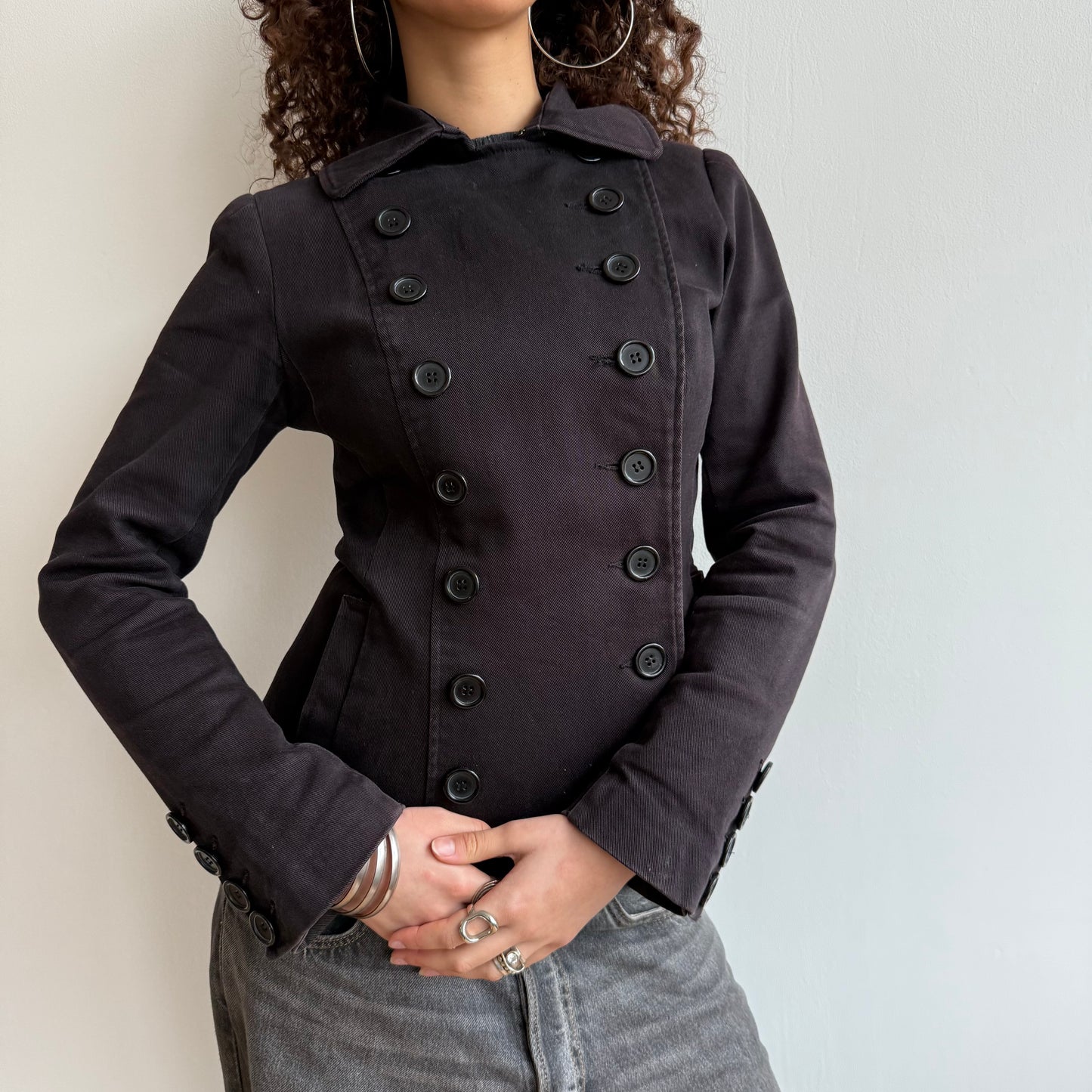 Double breasted button jacket - Size S