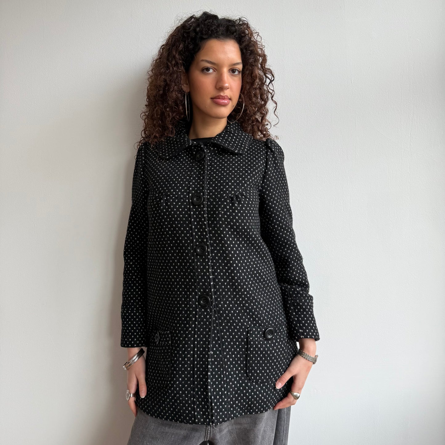 Polka dot coat - Size XS + S