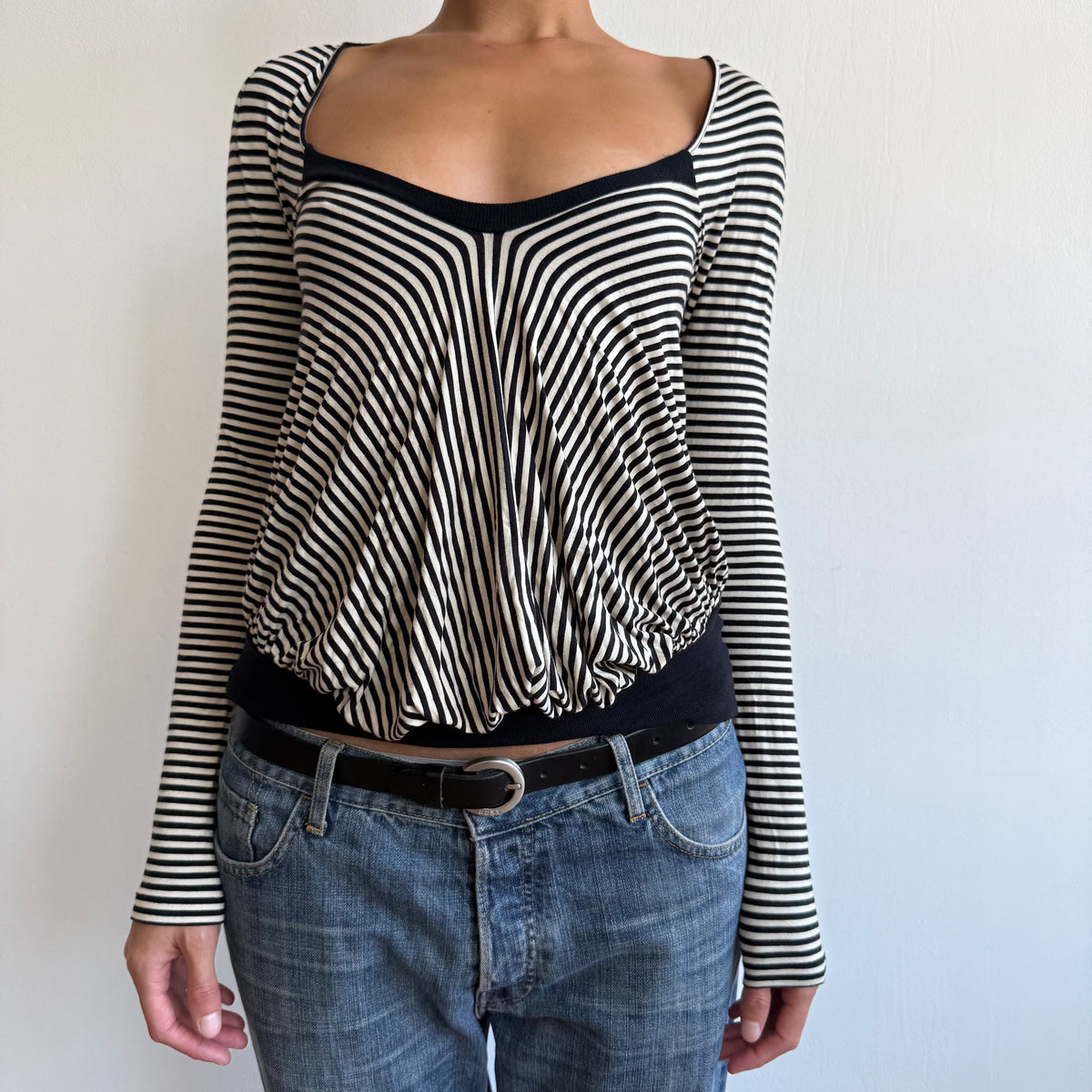 Max Mara striped slouchy top - Size S