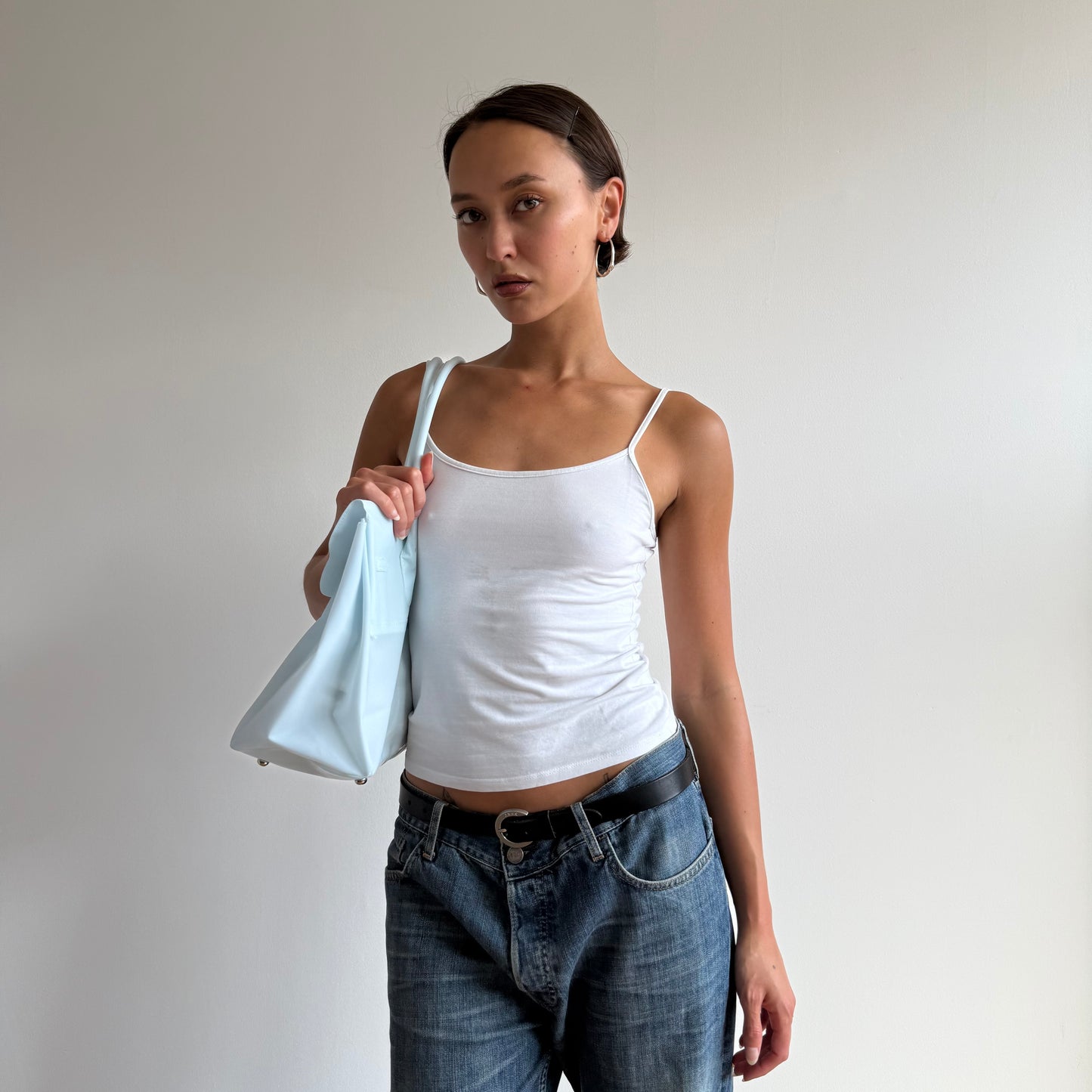 Baby blue jelly ‘firkin’ bag - One Size