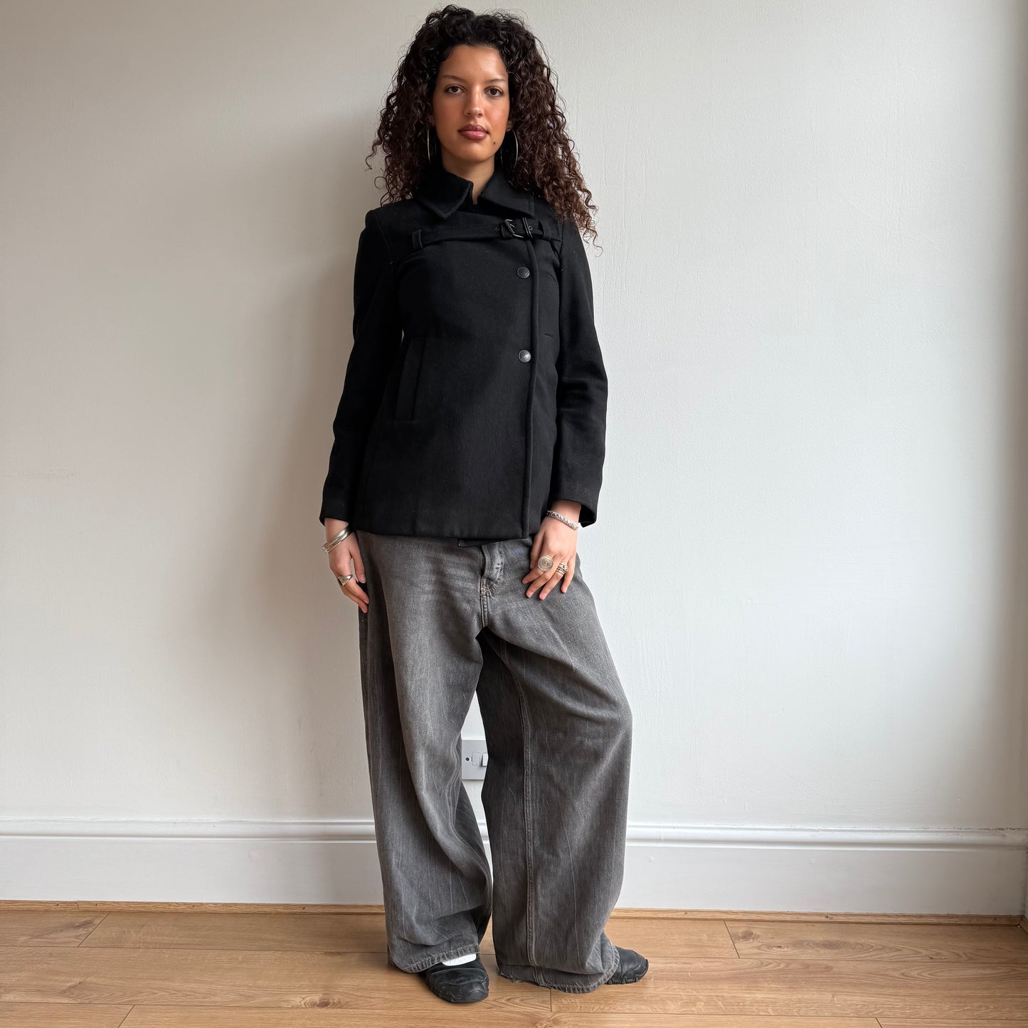 Cop Copine buckle peacoat - Size S