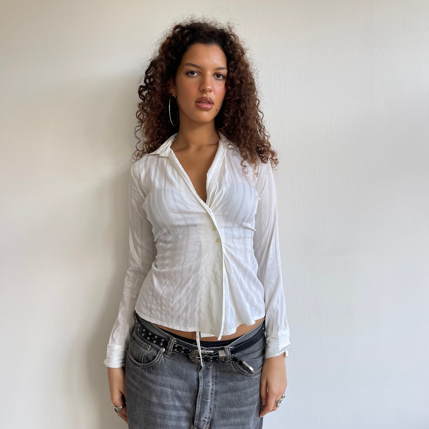 White button wrap shirt - Size S