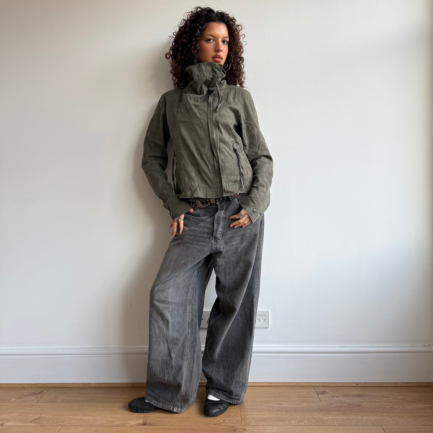 Khaki Bench jacket - Size M