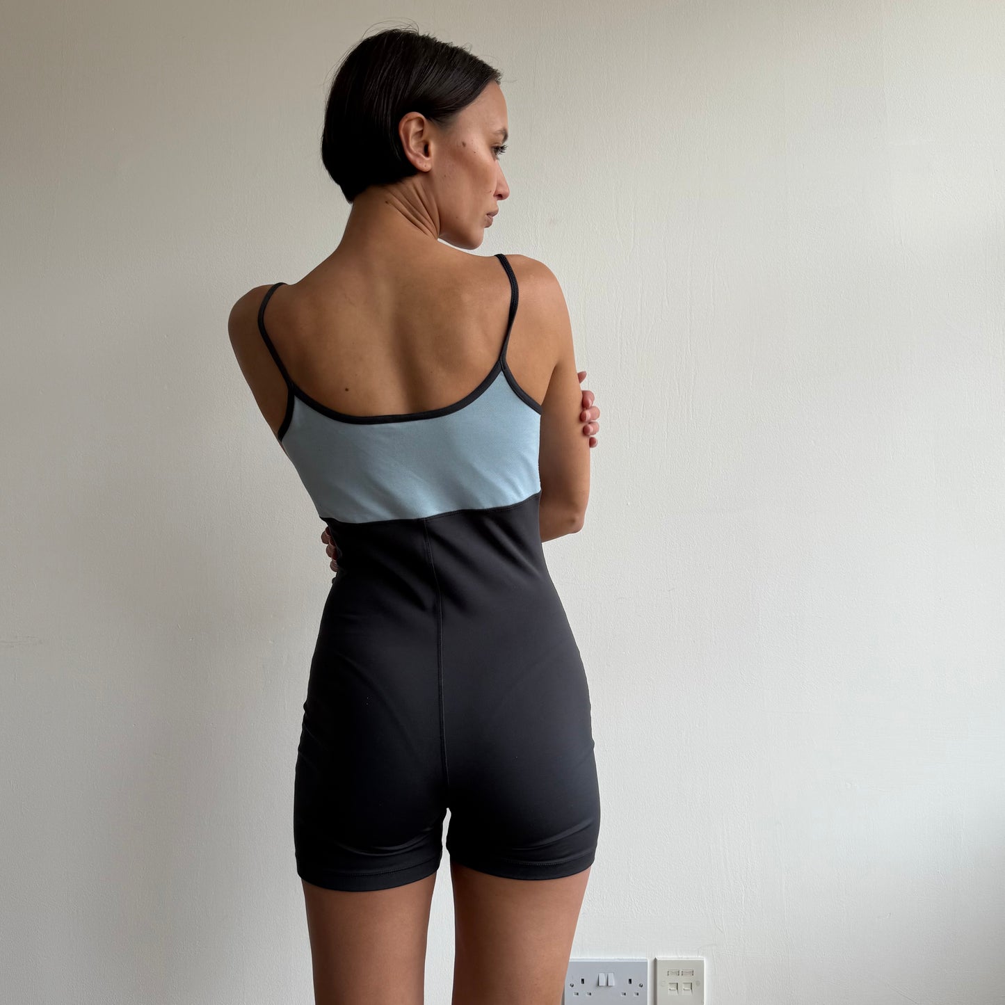 Blue + grey Nike leotard - Size S/M