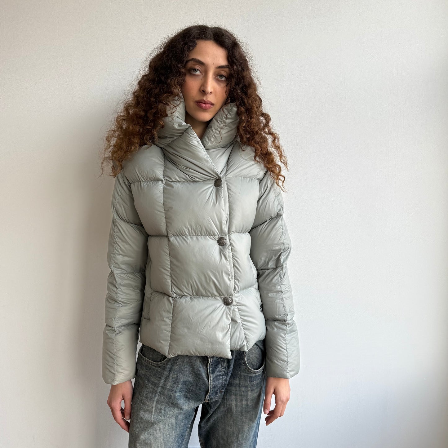 Cop Copine grey down puffer jacket - Size S