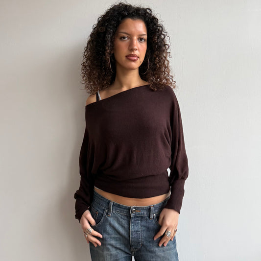 Brown slouchy knit - Size M-L