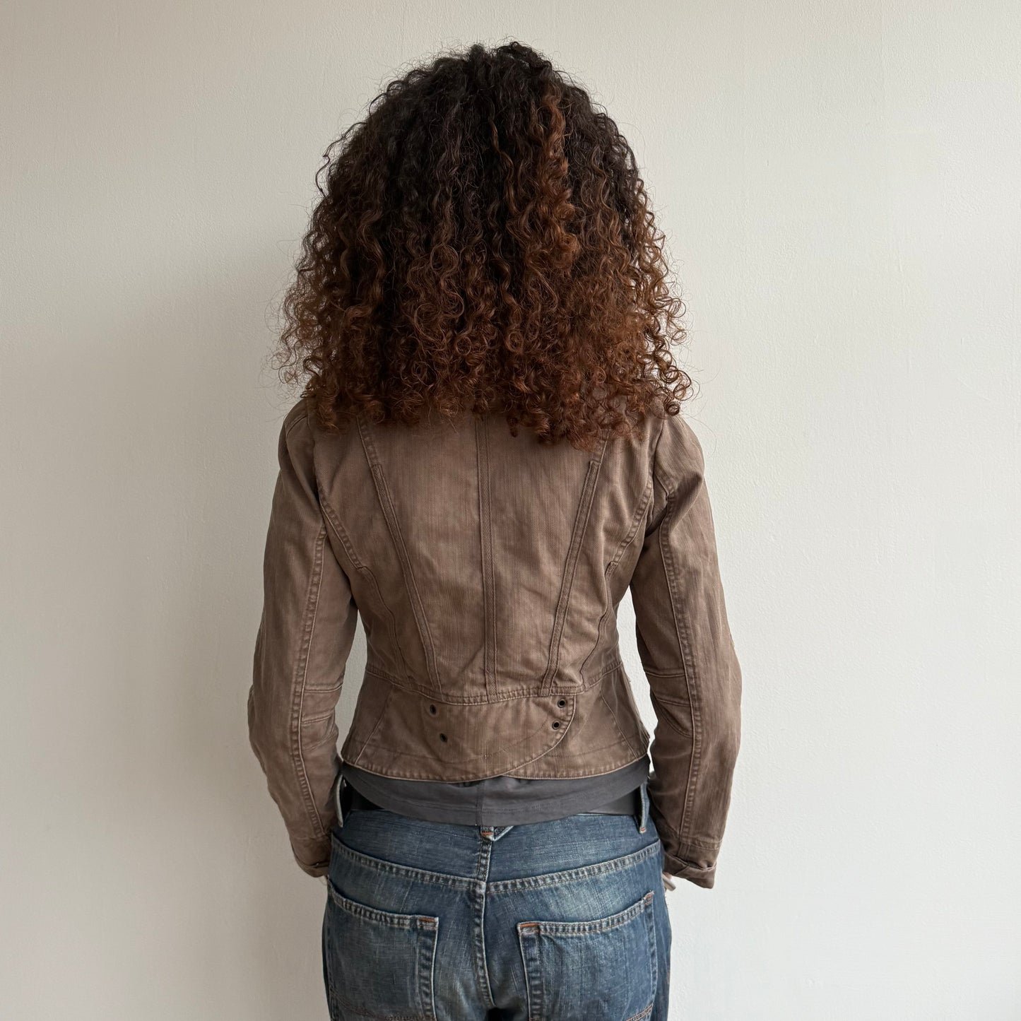 Brown military jacket - Size S