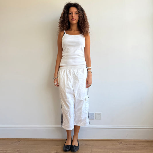 White Adidas capris - Size M