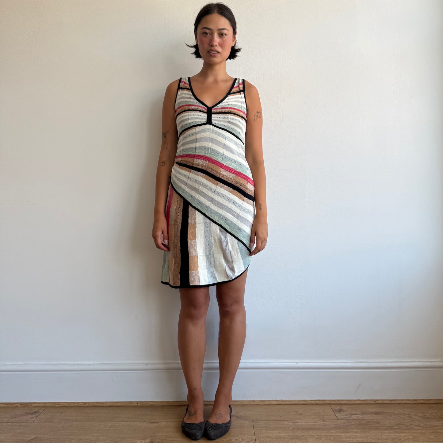 Desigual striped knit dress - Size S/M