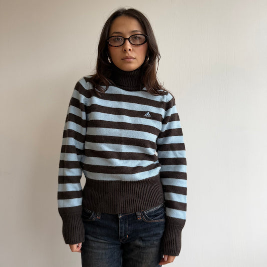 Striped Adidas roll neck - Size S