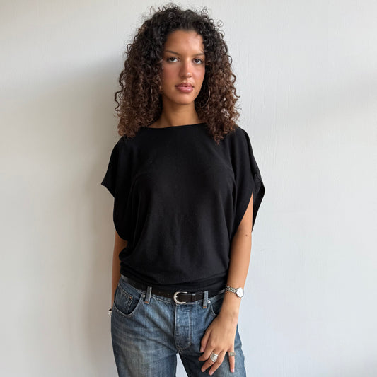 Black slouchy knit - Size M