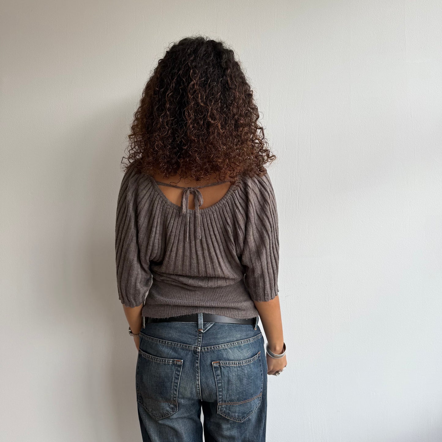 Taupe batwing knit - Size M