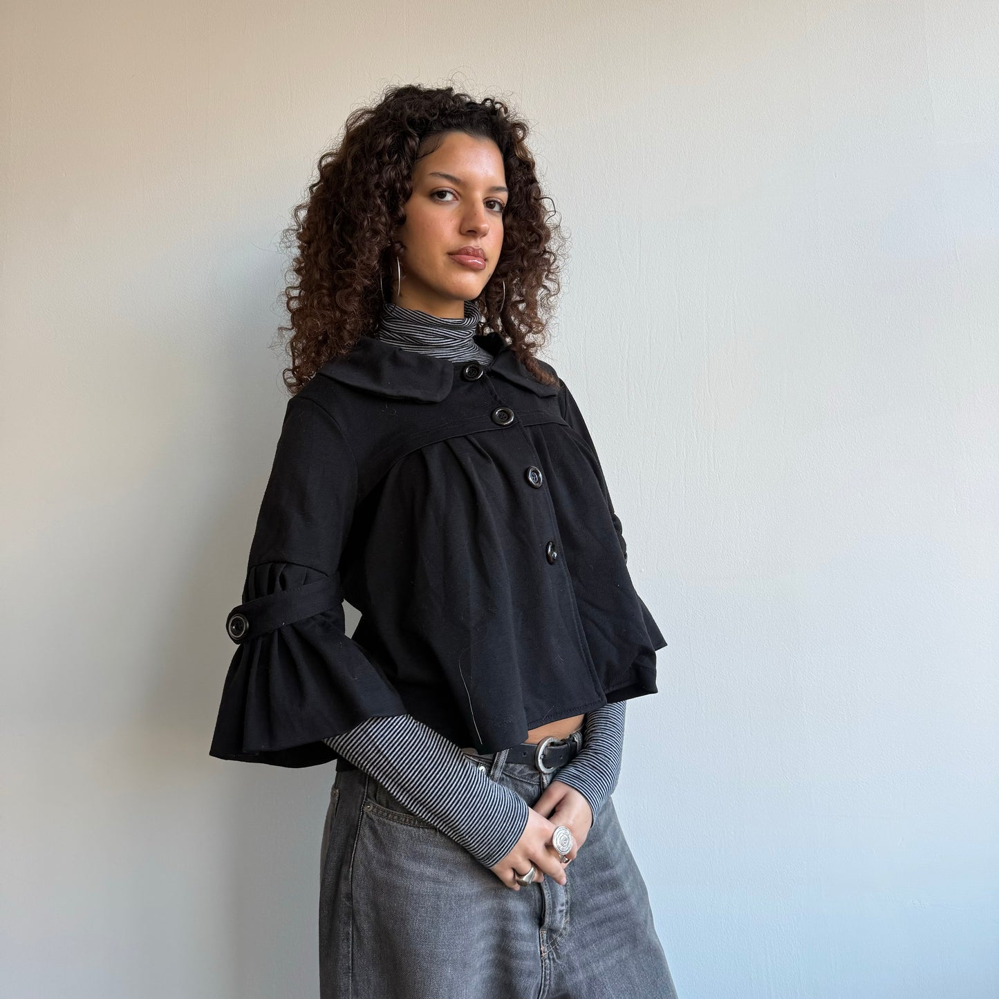 Black swing jacket - Size S