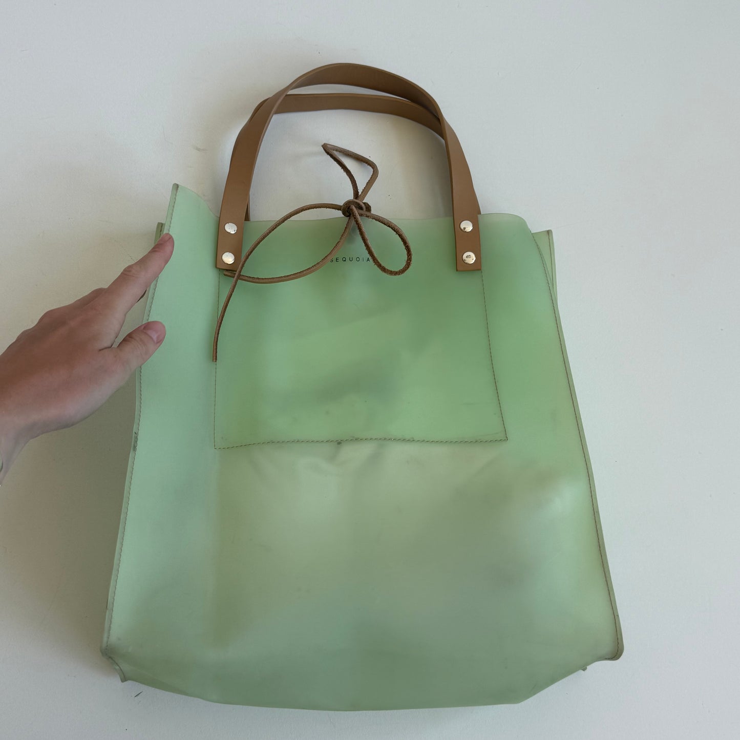 Mint jelly tote bag - One Size