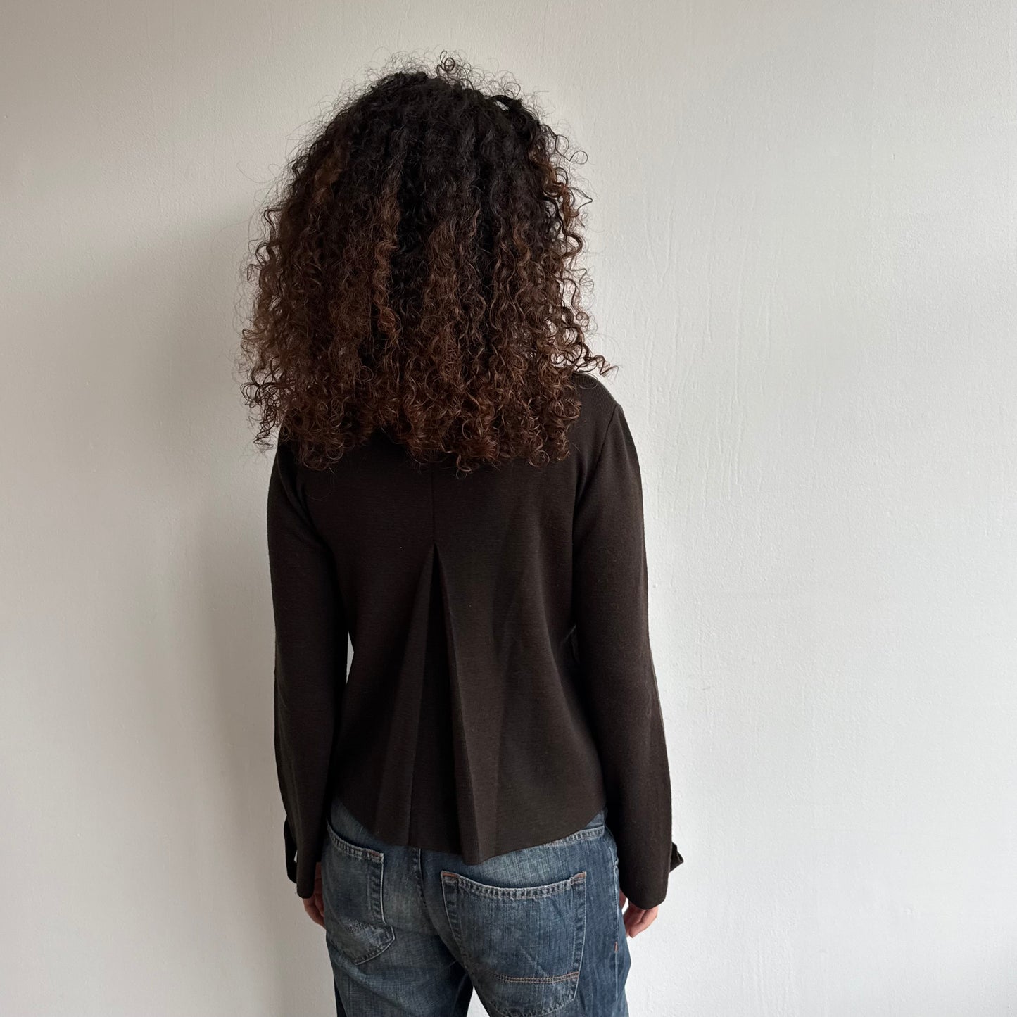 Brown peacoat jumper - Size M