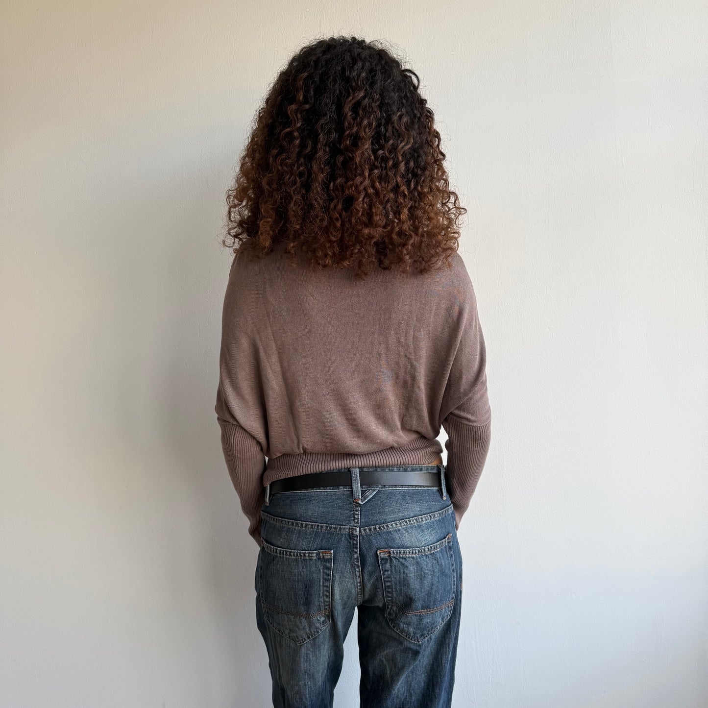 Taupe slouchy knit - Size S