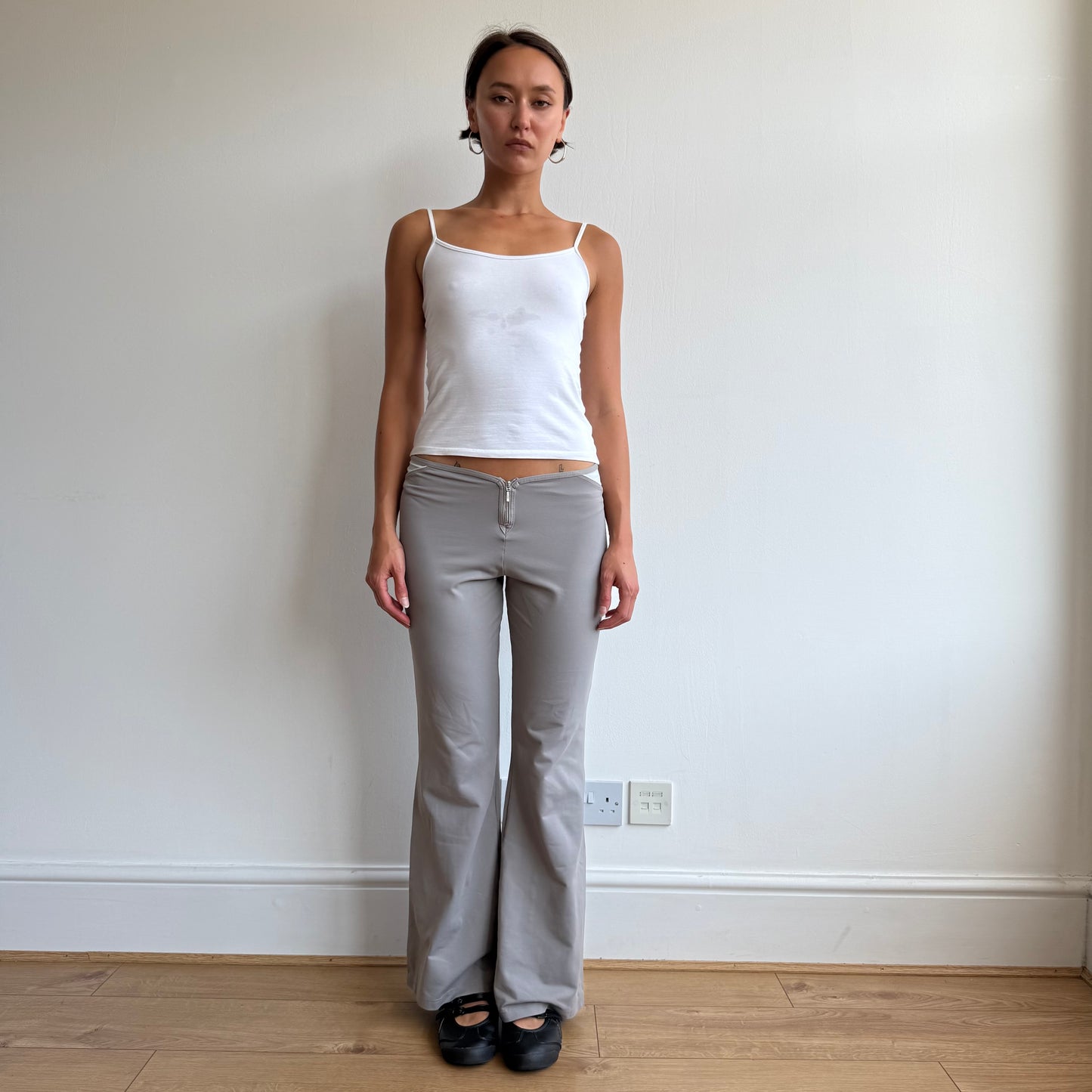 Taupe USA pro zip front yoga pants - Size M