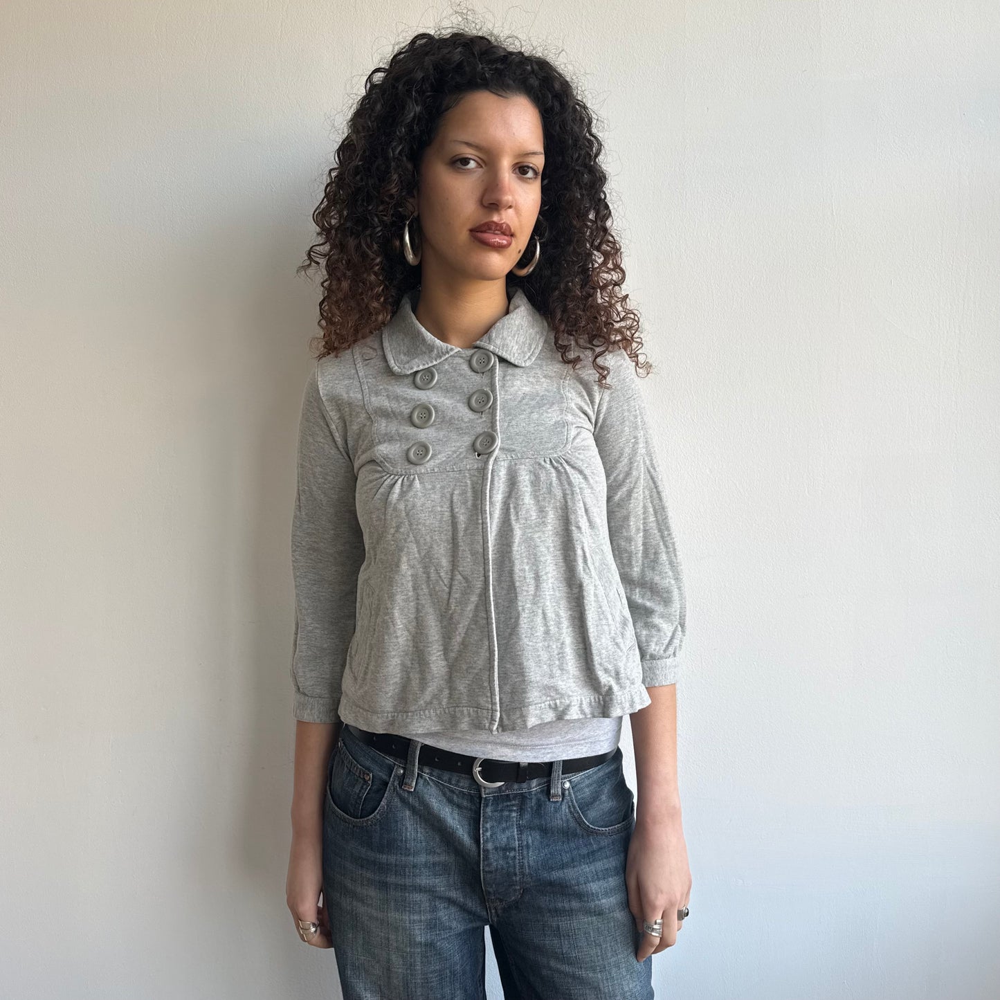Grey peacoat jumper - Size S