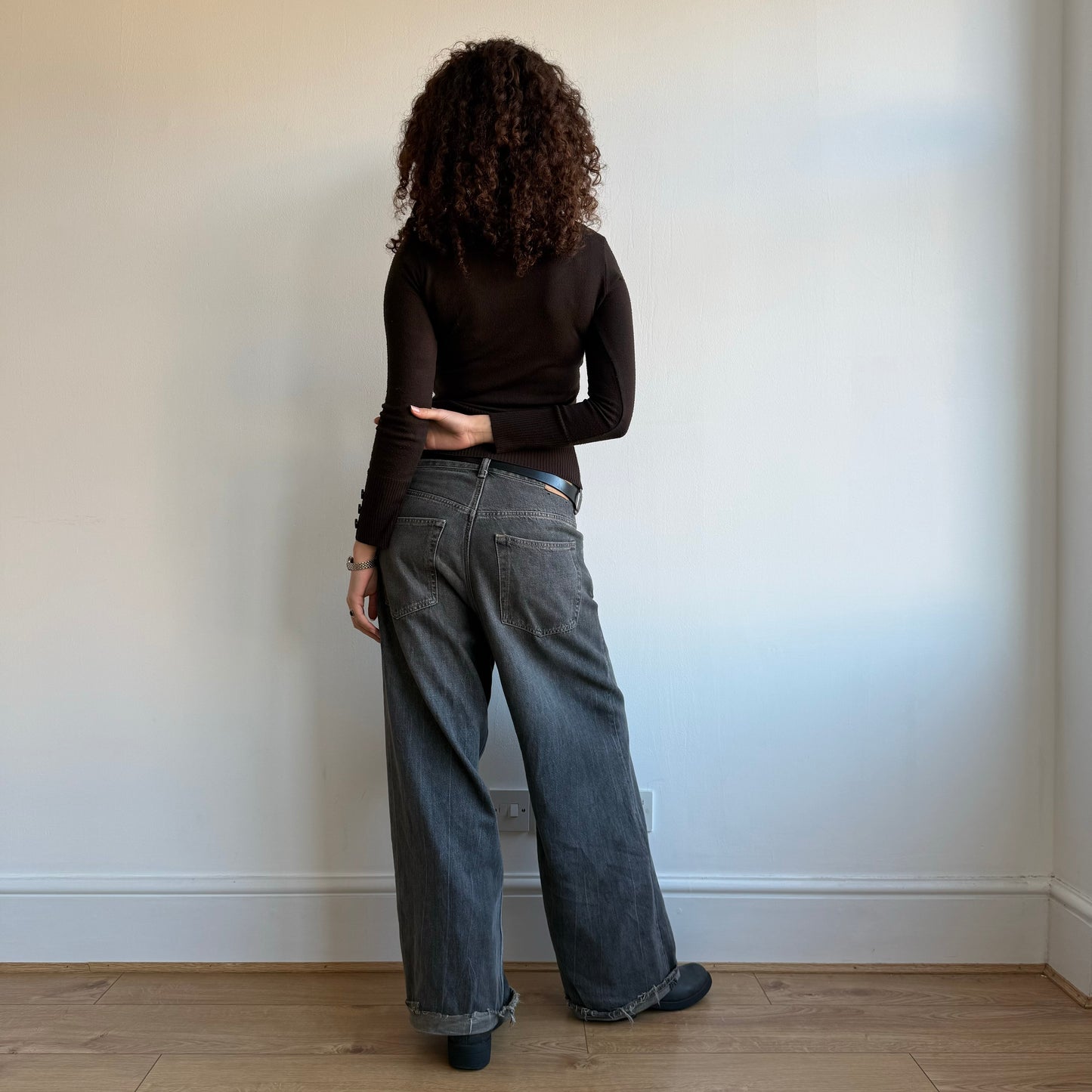 Brown bardot knit - Size S